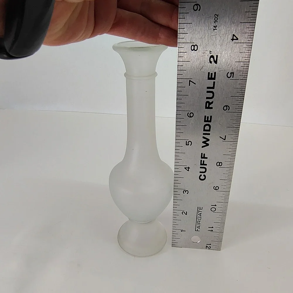 Frosted Glass Bud Vase 8
